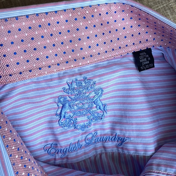 English Laundry dress shirt 15.5 32/33 - Picture 5 of 10